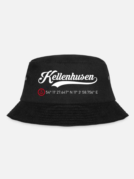 Kellenhusen Koordinaten - Bucket Hat - Schwarz