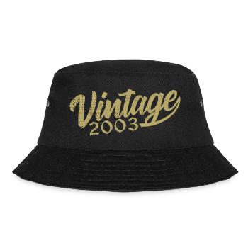 2003 Vintage 2003 Retro 2003 Birthday Gift - Bucket Hat - black - Front - Lela (165cm)