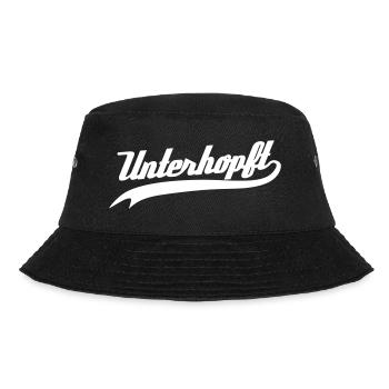 Unterhopft - Lustiger Bier / Trink Humor Typo - Bucket Hat - Schwarz - Vorne - Lela (165cm)