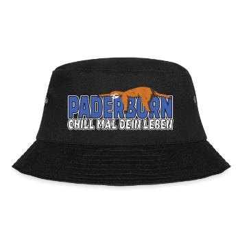 Paderborn chill mal dein Leben Faultier Heimat - Bucket Hat - Schwarz - Vorne - Lela (165cm)