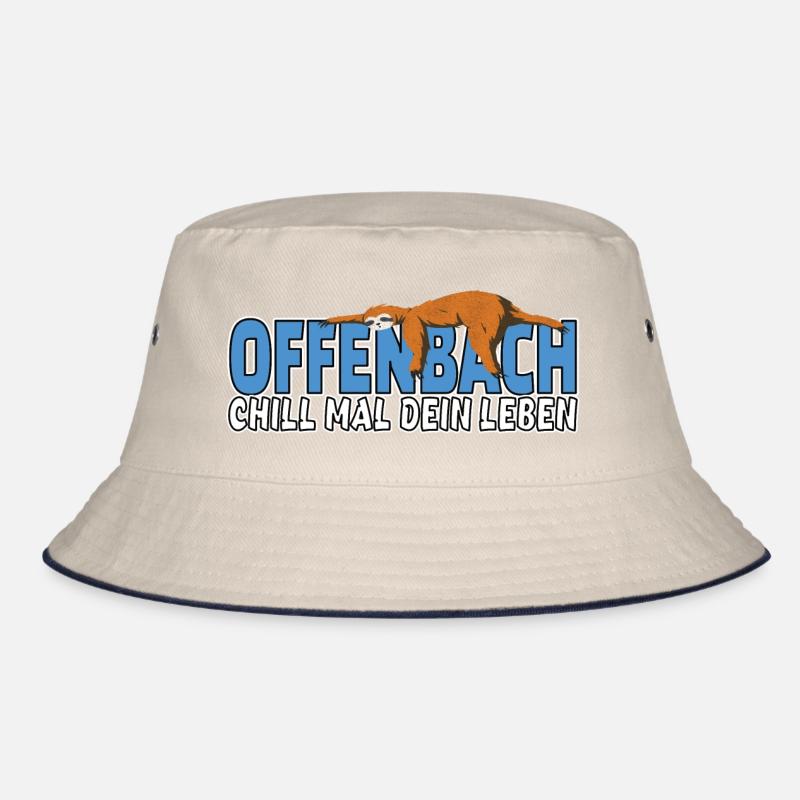 Offenbach chill mal dein Leben Faultier Heimat Bucket Hat