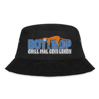 Bottrop chill mal dein Leben Faultier Heimat - Bucket Hat - Schwarz - Vorne - Lela (165cm)