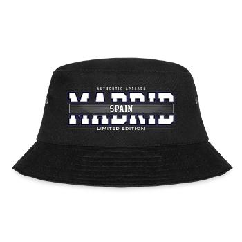 Madrid - Bucket Hat - Schwarz - Vorne - Lela (165cm)