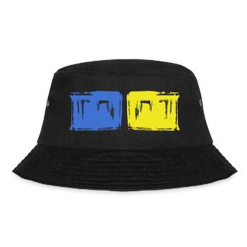 free ukraine blue yellow slava ukraini zelenskyi - Bucket Hat - black - Front - Lela (165cm)