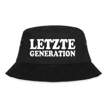 Letzte generation - Bucket Hat - Schwarz - Vorne - Lela (165cm)
