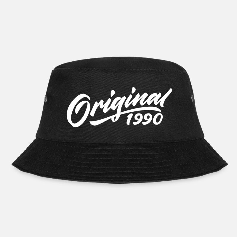 Original 1990er 1990 Geburtstagsgeschenk - Bucket Hat - Schwarz