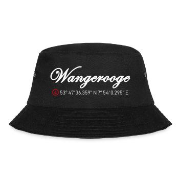 Insel Wangerooge - Bucket Hat - Schwarz - Vorne - Lela (165cm)