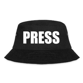 Press - Bucket Hat - Schwarz - Vorne - Lela (165cm)