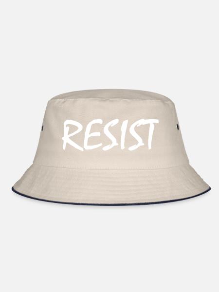 Resist - Bucket Hat - ecru/navy - Front