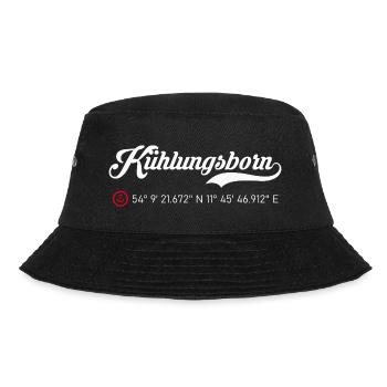 Kühlungsborn roter Anker - Bucket Hat - Schwarz - Vorne - Lela (165cm)