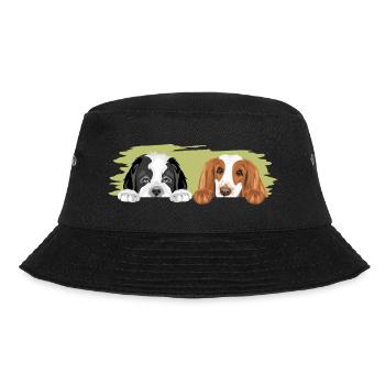 Saint Bernard et Cocker Spaniel sont les meilleurs amis - Bob - noir - Devant - Lela (165cm)
