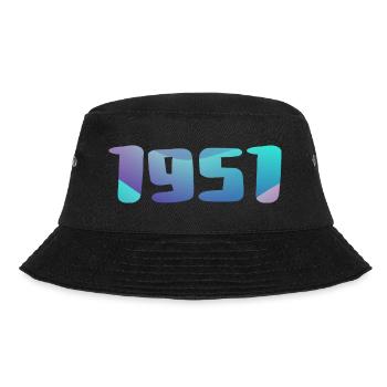 1951 Geburtstagsgeschenk Vintage 1951 Retro 1951 - Bucket Hat - Schwarz - Vorne - Lela (165cm)