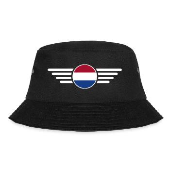 Netherlands Blossom Magic T-Shirt - Bucket Hat - black - Front - Lela (165cm)