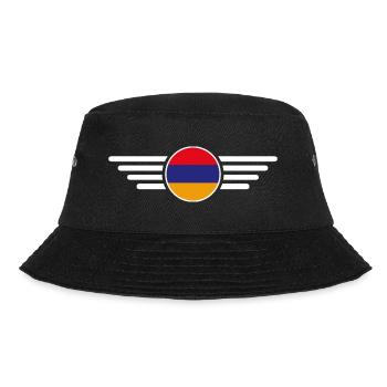 Armenian Style Design T-Shirt - Bucket Hat - black - Front - Lela (165cm)