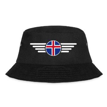 Island Stil Design T-Shirt - Bucket Hat - Schwarz - Vorne - Lela (165cm)