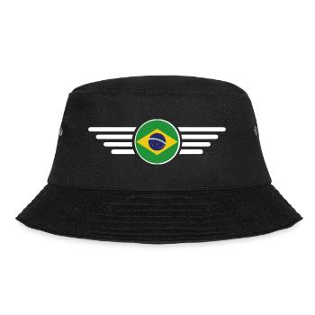 Brasilien Stil Design T-Shirt - Bucket Hat - Schwarz - Vorne - Lela (165cm)