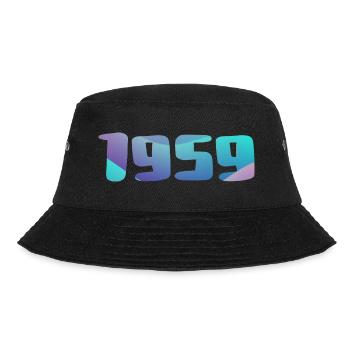 1959 Geburtstagsgeschenk Vintage 1959 Retro 1959 - Bucket Hat - Schwarz - Vorne - Lela (165cm)