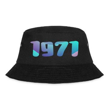 1971 Birthday Gift Vintage 1971 Retro 1971 - Bucket Hat - black - Front - Lela (165cm)