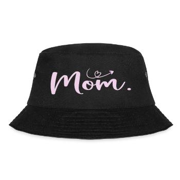 Muttertags-Mama - Geschenk zum Frauentag - Bucket Hat - Schwarz - Vorne - Lela (165cm)