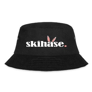 skihase hüttengaudi alpin ski skihaserl - Bucket Hat - Schwarz - Vorne - Lela (165cm)