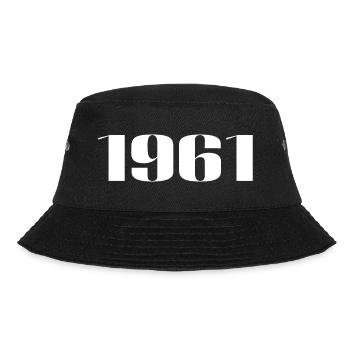 1961 - Gift born in 1961 - Bucket Hat - black - Front - Lela (165cm)