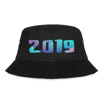 Birthday Gift 2019 Vintage 2019 Retro 2019 - Bucket Hat - black - Front - Lela (165cm)