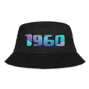 1960er Jahre Geburtstagsgeschenk Vintage 1960er Retro 1960er Jahre - Bucket Hat - Schwarz - Vorne - Lela (165cm)