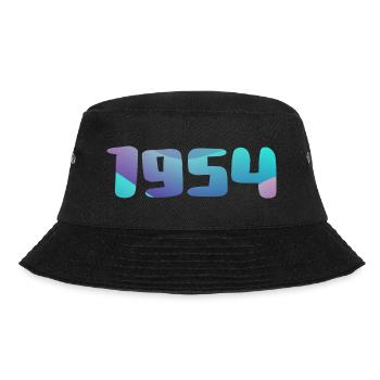 1954 Geburtstagsgeschenk Vintage 1954 Retro 1954 - Bucket Hat - Schwarz - Vorne - Lela (165cm)