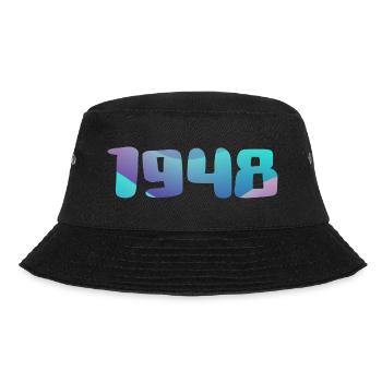 1948 Birthday Gift Vintage 1948 Retro 1948 - Bucket Hat - black - Front - Lela (165cm)