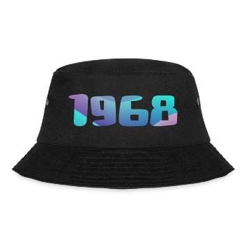1968 Geburtstagsgeschenk Vintage 1968 Retro 1968 - Bucket Hat - Schwarz - Vorne - Lela (165cm)