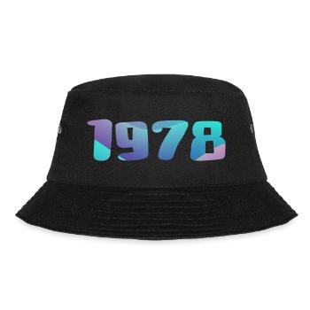 1978 Geburtstagsgeschenk Vintage 1978 Retro 1978 - Bucket Hat - Schwarz - Vorne - Lela (165cm)