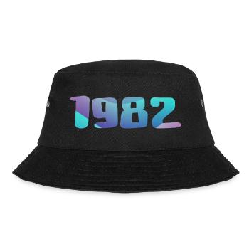 1982 Geburtstagsgeschenk Vintage 1982 Retro 1982 - Bucket Hat - Schwarz - Vorne - Lela (165cm)