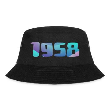 1958 Birthday Gift Vintage 1958 Retro 1958 - Bucket Hat - black - Front - Lela (165cm)