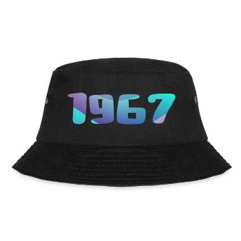 1967 Geburtstagsgeschenk Vintage 1967 Retro 1967 - Bucket Hat - Schwarz - Vorne - Lela (165cm)