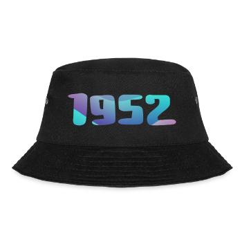 1952 Geburtstagsgeschenk Vintage 1952 Retro 1952 - Bucket Hat - Schwarz - Vorne - Lela (165cm)