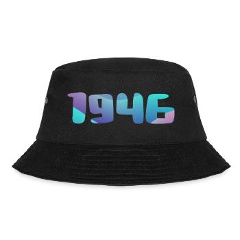 1946 Birthday Gift Vintage 1946 Retro 1946 - Bucket Hat - black - Front - Lela (165cm)
