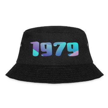 1979 Geburtstagsgeschenk Vintage 1979 Retro 1979 - Bucket Hat - Schwarz - Vorne - Lela (165cm)