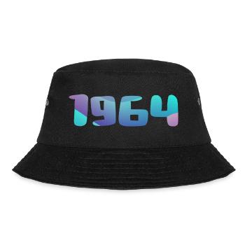 Geburtstagsgeschenk 1964 Jahrgang 1964 Retro 1964 - Bucket Hat - Schwarz - Vorne - Lela (165cm)