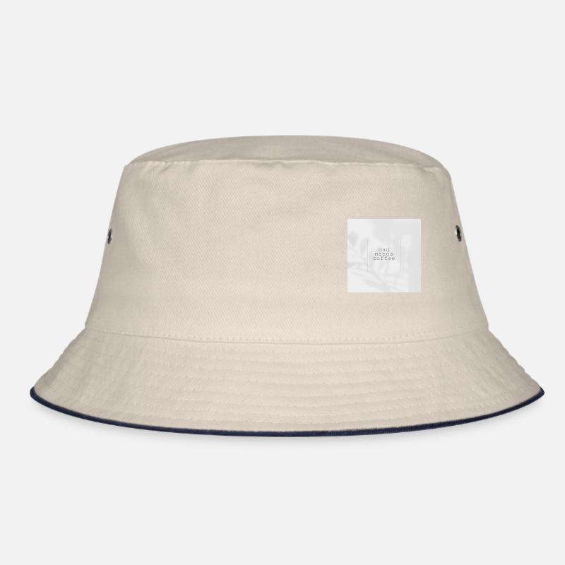 DadNeedsCoffee minimalistischesDesign Bucket Hat