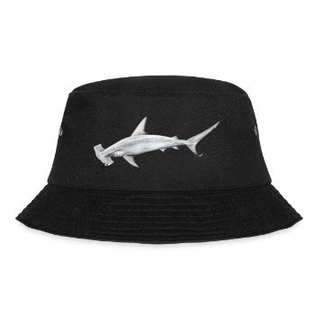 Tiburon martillon - Hammerhead shark - Requin - Bucket Hat - black - Front - Lela (165cm)