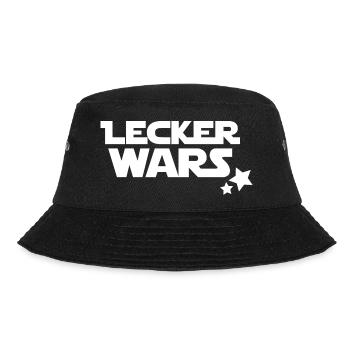 lecker wars - Bucket Hat - Schwarz - Vorne - Lela (165cm)