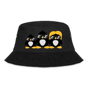 Cool Penguin Family - Bucket Hat - black - Front - Lela (165cm)