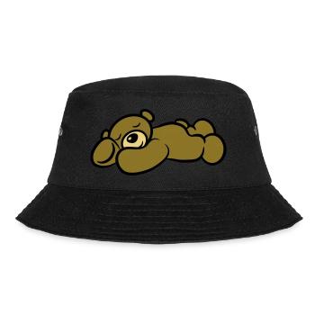 Teddy bear sleep tired sweet - Bucket Hat - black - Front - Lela (165cm)