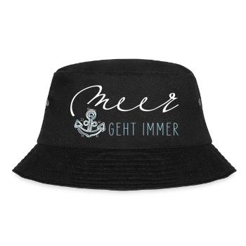 Sea always goes - Bucket Hat - black - Front - Lela (165cm)