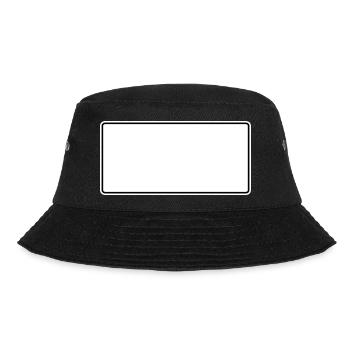 Hohes Ortsschild Vorlage zum selbst gestalten - Bucket Hat - Schwarz - Vorne - Lela (165cm)