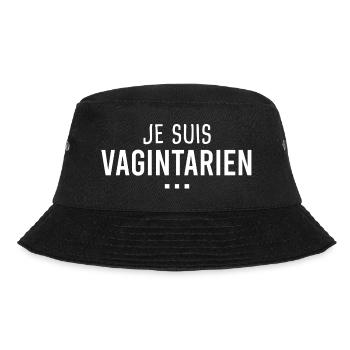 Je suis Vagintarien, Humour Beauf Végétarien Vagin - Bob - noir - Devant - Lela (165cm)