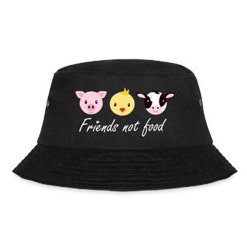 Friends not food2w - Bucket Hat - black - Front - Lela (165cm)
