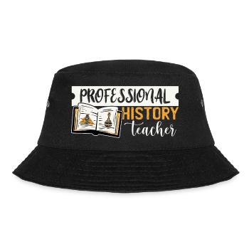Geschichte Lehrer - Bucket Hat - Schwarz - Vorne - Lela (165cm)