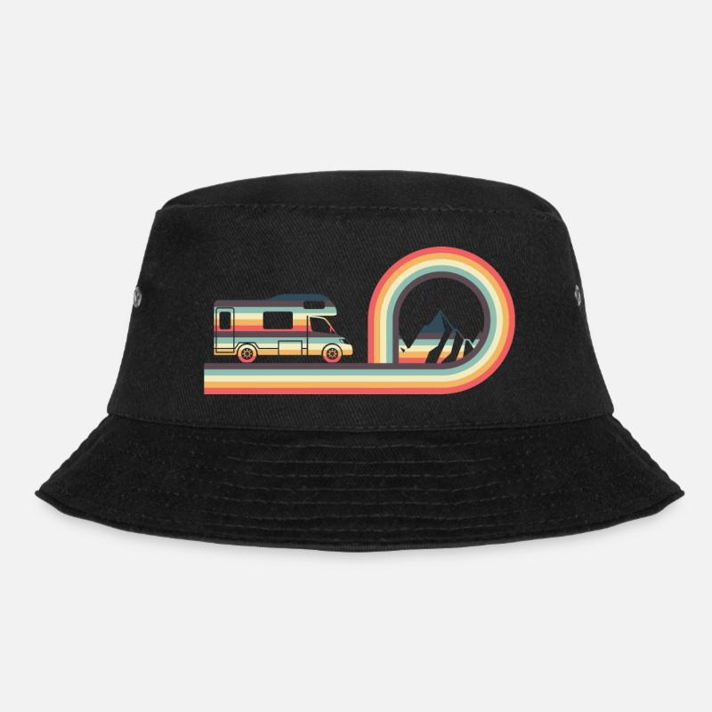 Camping Car Retro Style Camping Lovers Campfire Ad - Bob - noir