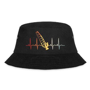 Surfen EKG Windsurfen Windsurfer Windsurfing - Bucket Hat - Schwarz - Vorne - Lela (165cm)